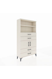 Arges Dolap 3 Raflı 4 Çekmeceli 2 Kapaklı 88x30x163 - S21M120V1A