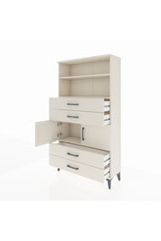 Arges Dolap 3 Raflı 4 Çekmeceli 2 Kapaklı 88x30x163 - S21M120V1A