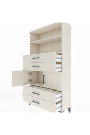 Arges Dolap 3 Raflı 4 Çekmeceli 2 Kapaklı 88x30x163 - S21M120V1A