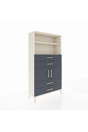 Arges Dolap 3 Raflı 4 Çekmeceli 2 Kapaklı 88x30x163 - S21M120V2A