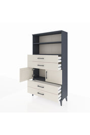Arges Dolap 3 Raflı 4 Çekmeceli 2 Kapaklı 88x30x163 - S21M120V4A