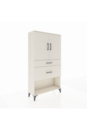 Arges Dolap 3 Raflı 2 Çekmeceli 2 Kapaklı 88x30x163 - S21M121V1A