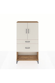 Arges Dolap 3 Raflı 2 Çekmeceli 2 Kapaklı 88x30x163 - S21M121V7A