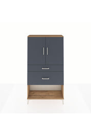 Arges Dolap 3 Raflı 2 Çekmeceli 2 Kapaklı 88x30x163 - S21M121V8A
