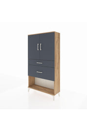 Arges Dolap 3 Raflı 2 Çekmeceli 2 Kapaklı 88x30x163 - S21M121V8A