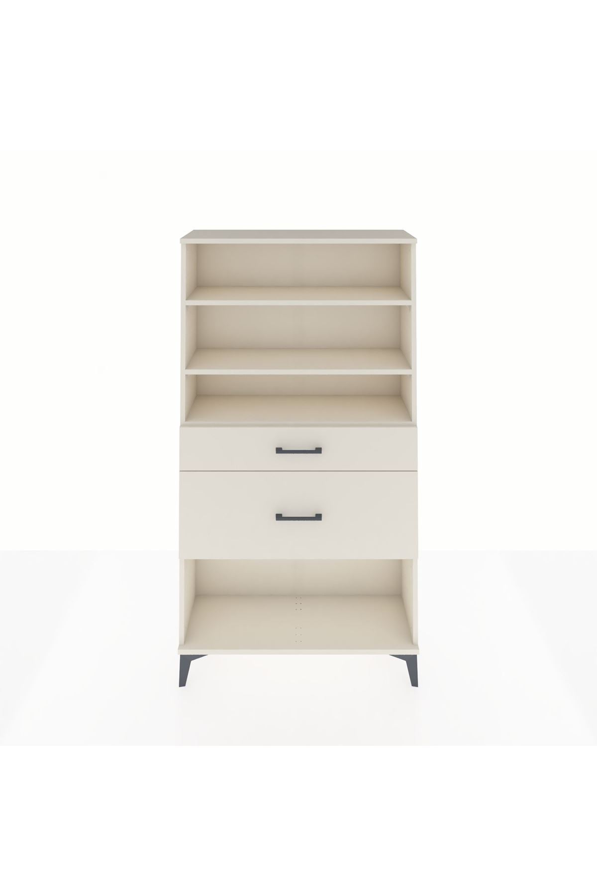 Arges Dolap 3 Raflı 2 Çekmeceli 88x30x163 - S21M122V1A