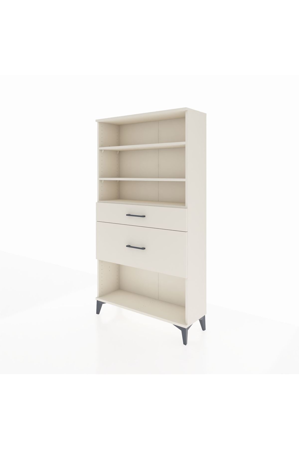 Arges Dolap 3 Raflı 2 Çekmeceli 88x30x163 - S21M122V1A