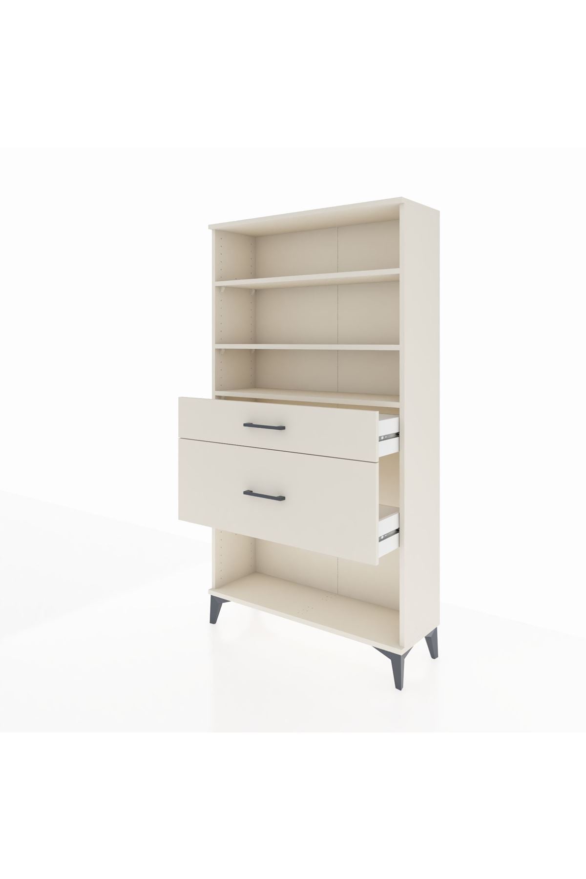 Arges Dolap 3 Raflı 2 Çekmeceli 88x30x163 - S21M122V1A