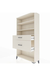 Arges Dolap 3 Raflı 2 Çekmeceli 88x30x163 - S21M122V1A