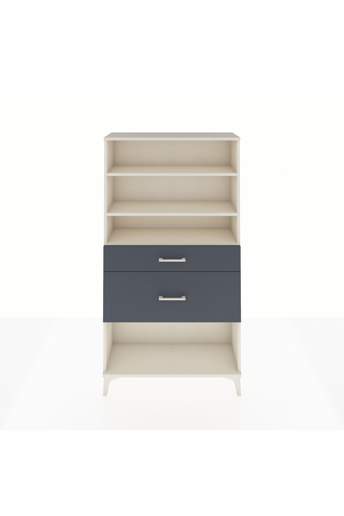 Arges Dolap 3 Raflı 2 Çekmeceli 88x30x163 - S21M122V2A