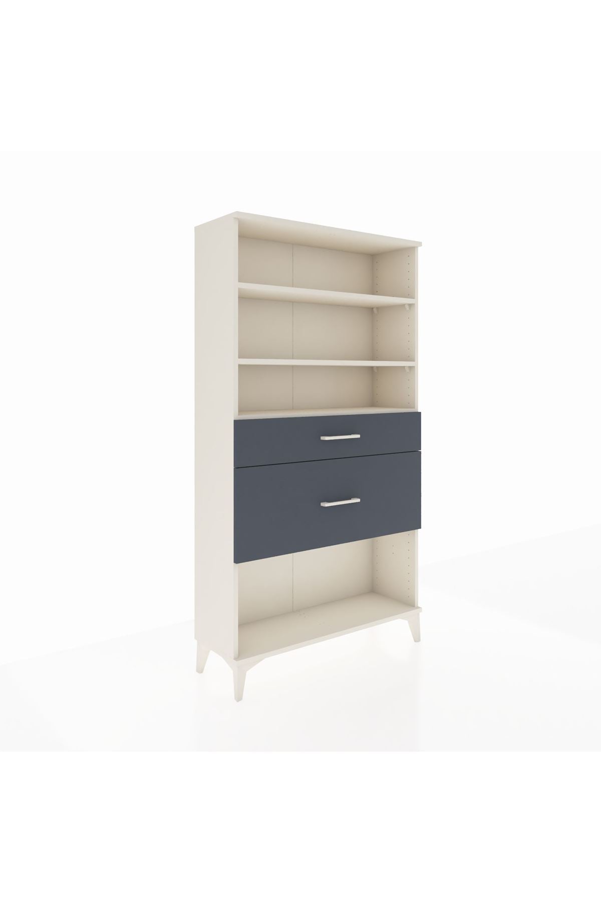 Arges Dolap 3 Raflı 2 Çekmeceli 88x30x163 - S21M122V2A