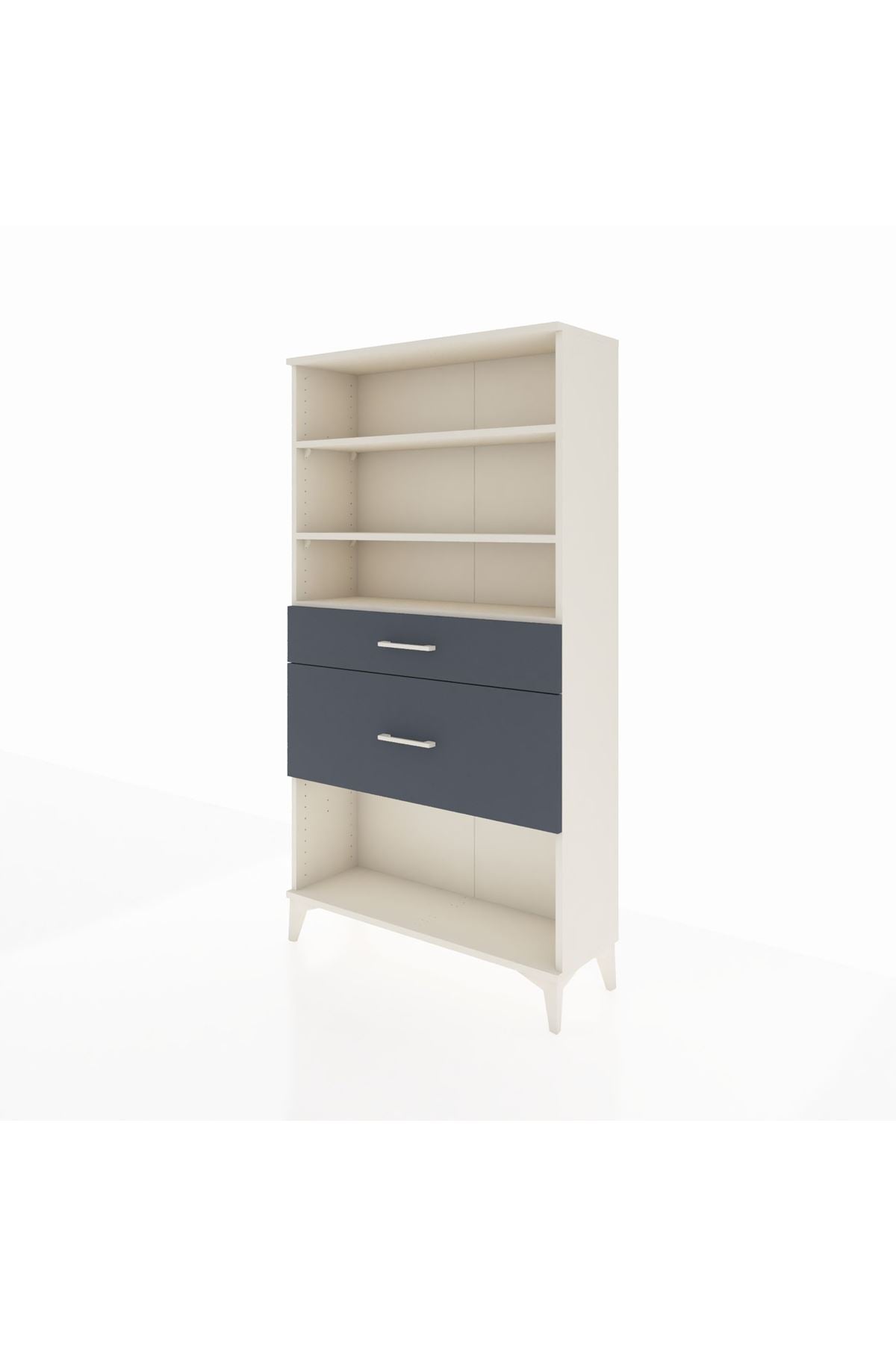 Arges Dolap 3 Raflı 2 Çekmeceli 88x30x163 - S21M122V2A