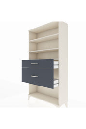 Arges Dolap 3 Raflı 2 Çekmeceli 88x30x163 - S21M122V2A