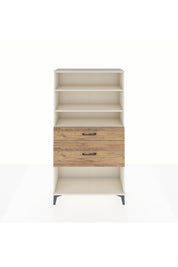 Arges Dolap 3 Raflı 2 Çekmeceli 88x30x163 - S21M122V3A