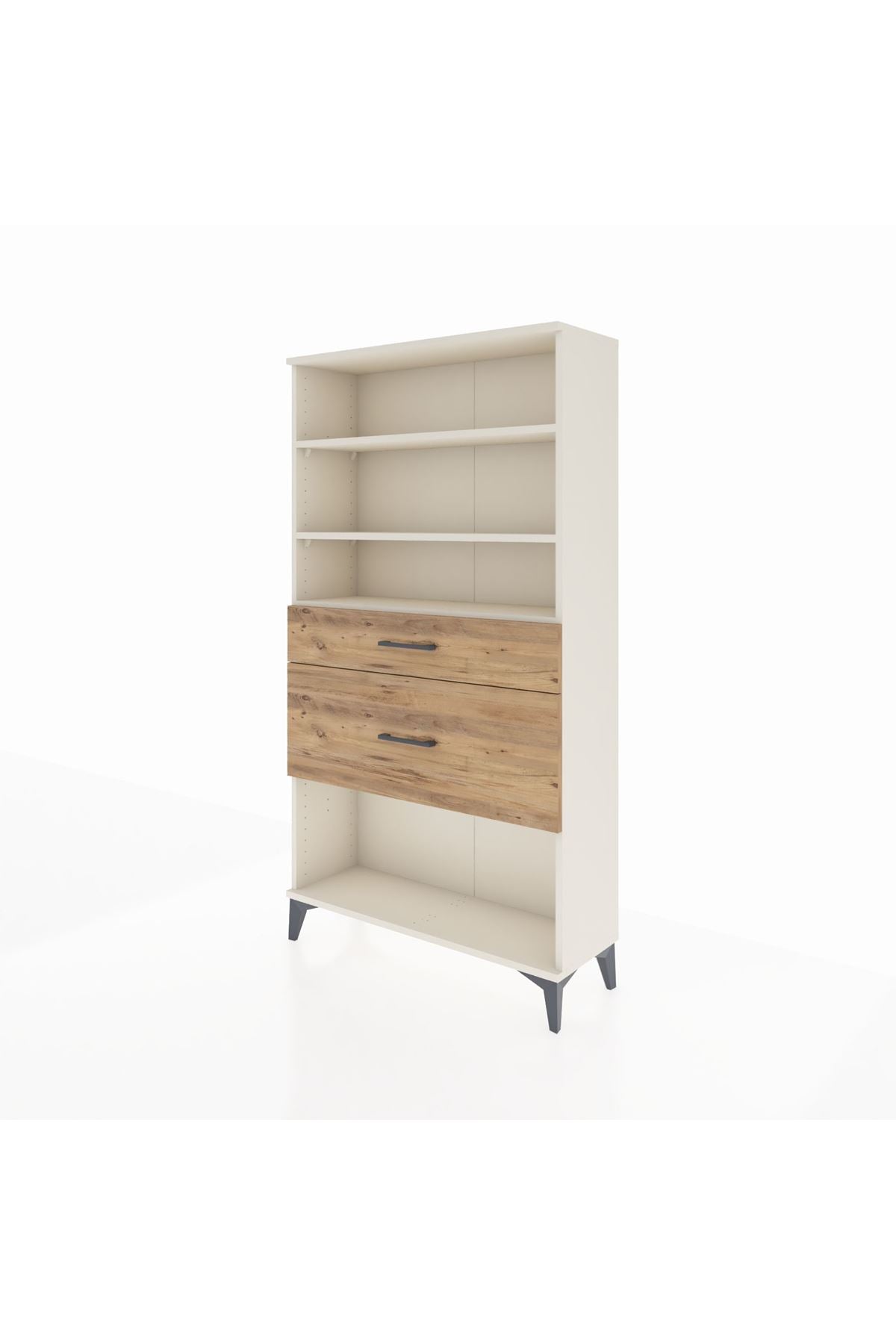 Arges Dolap 3 Raflı 2 Çekmeceli 88x30x163 - S21M122V3A