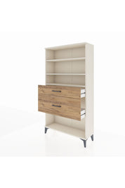 Arges Dolap 3 Raflı 2 Çekmeceli 88x30x163 - S21M122V3A