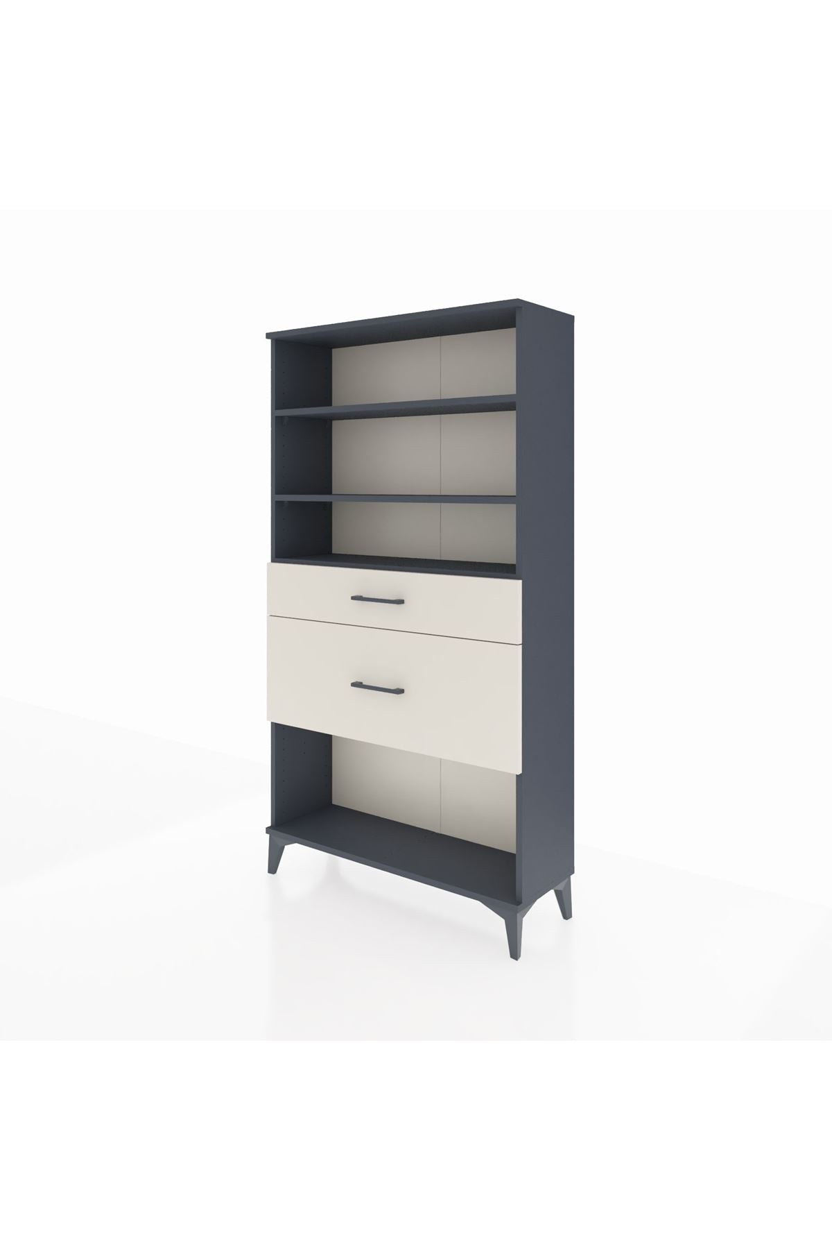 Arges Dolap 3 Raflı 2 Çekmeceli 88x30x163 - S21M122V4A