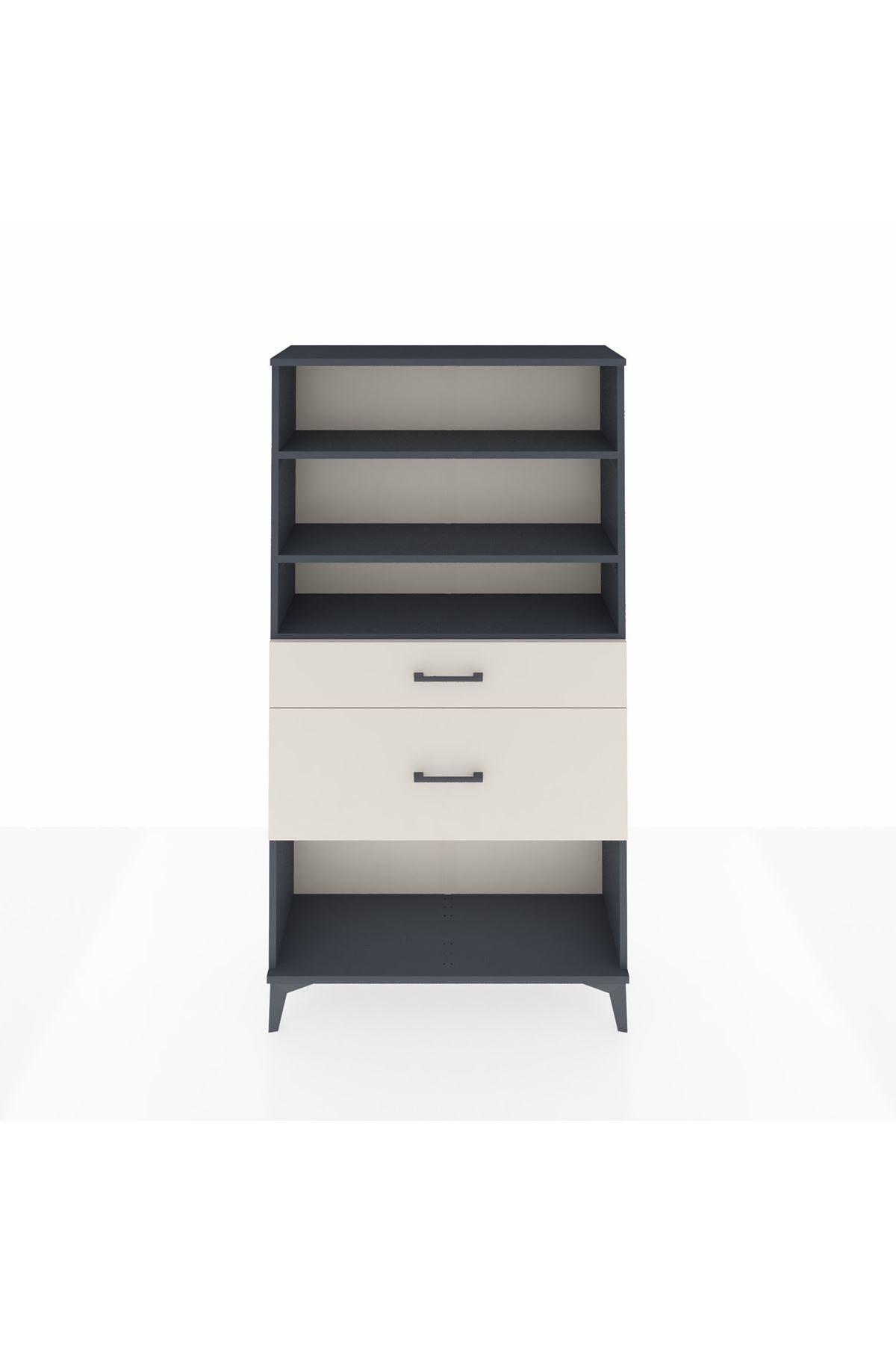 Arges Dolap 3 Raflı 2 Çekmeceli 88x30x163 - S21M122V4A