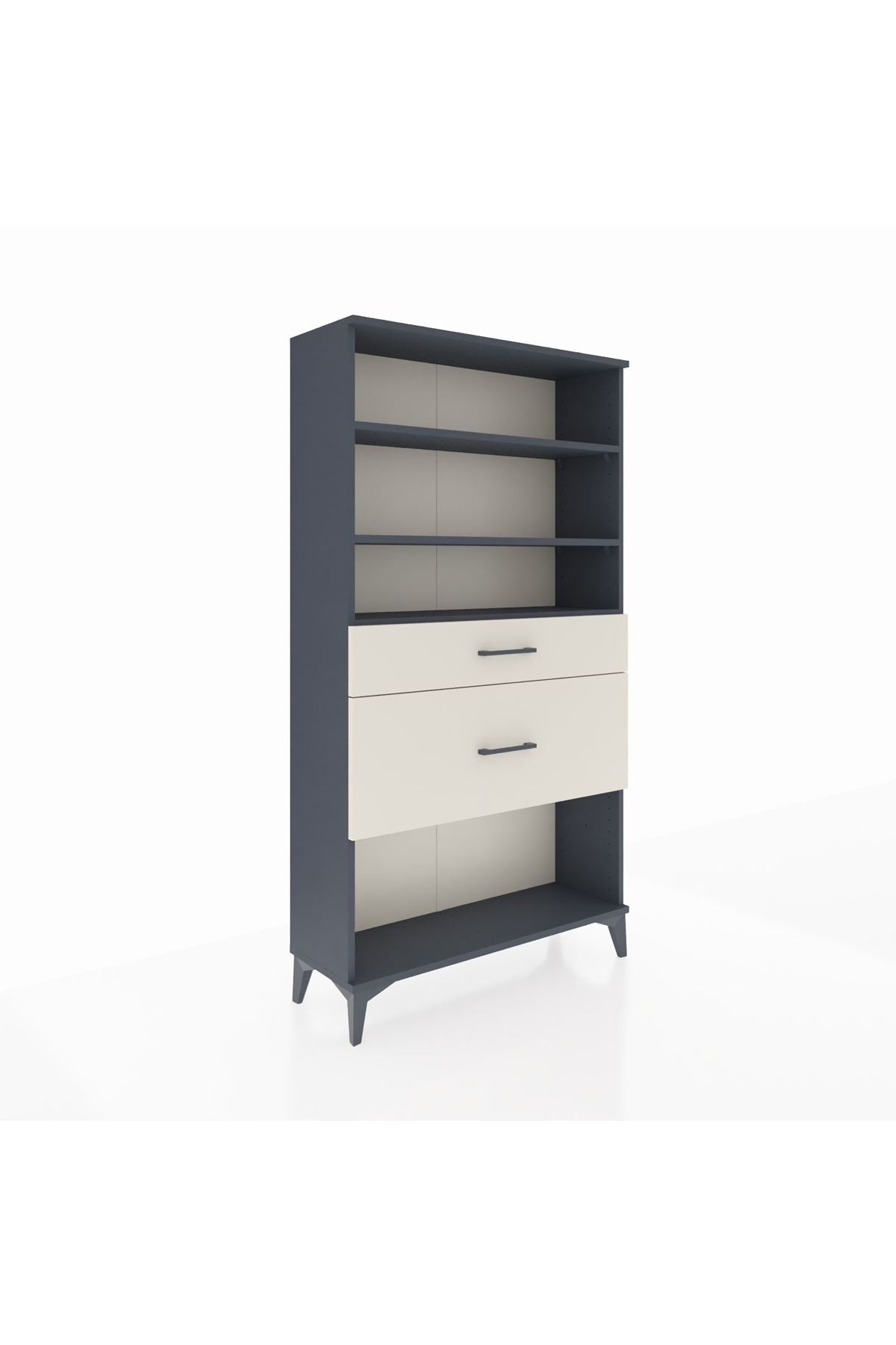 Arges Dolap 3 Raflı 2 Çekmeceli 88x30x163 - S21M122V4A