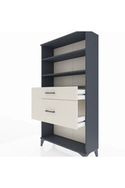 Arges Dolap 3 Raflı 2 Çekmeceli 88x30x163 - S21M122V4A