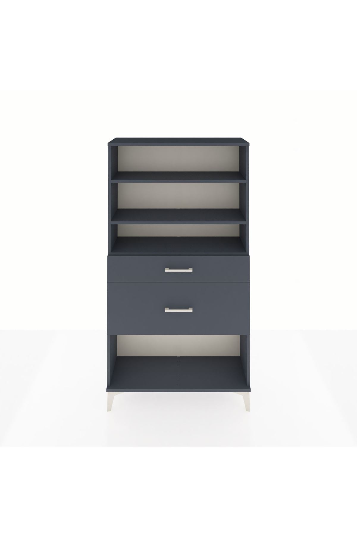 Arges Dolap 3 Raflı 2 Çekmeceli 88x30x163 - S21M122V5A