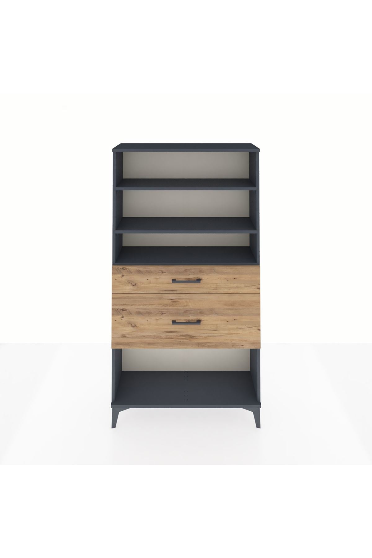 Arges Dolap 3 Raflı 2 Çekmeceli 88x30x163 - S21M122V6A