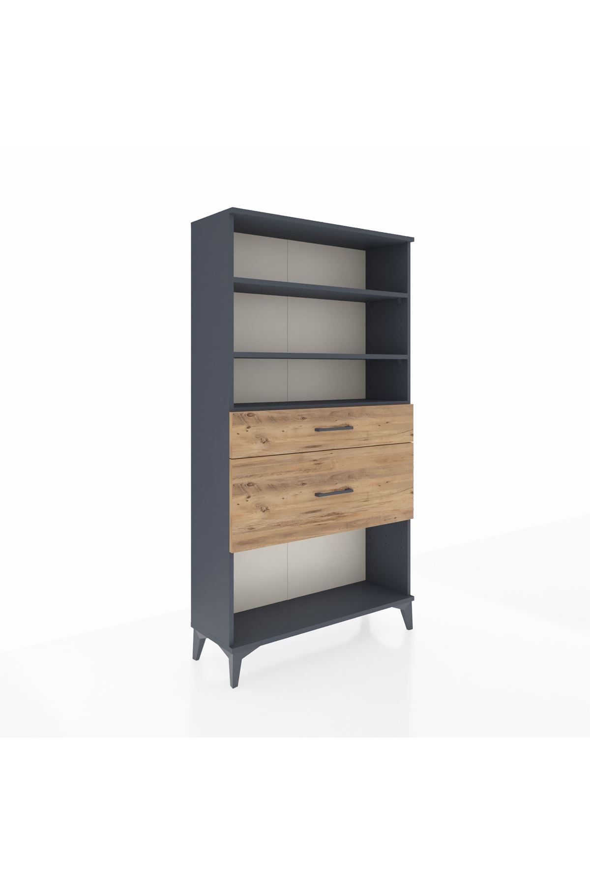 Arges Dolap 3 Raflı 2 Çekmeceli 88x30x163 - S21M122V6A