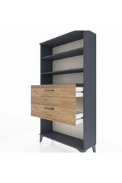 Arges Dolap 3 Raflı 2 Çekmeceli 88x30x163 - S21M122V6A