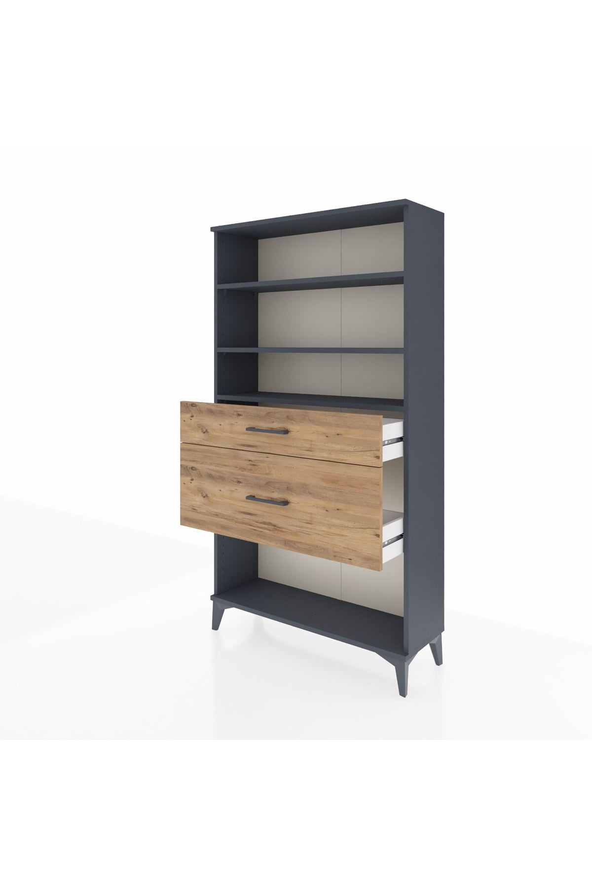 Arges Dolap 3 Raflı 2 Çekmeceli 88x30x163 - S21M122V6A