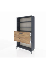 Arges Dolap 3 Raflı 2 Çekmeceli 88x30x163 - S21M122V6A