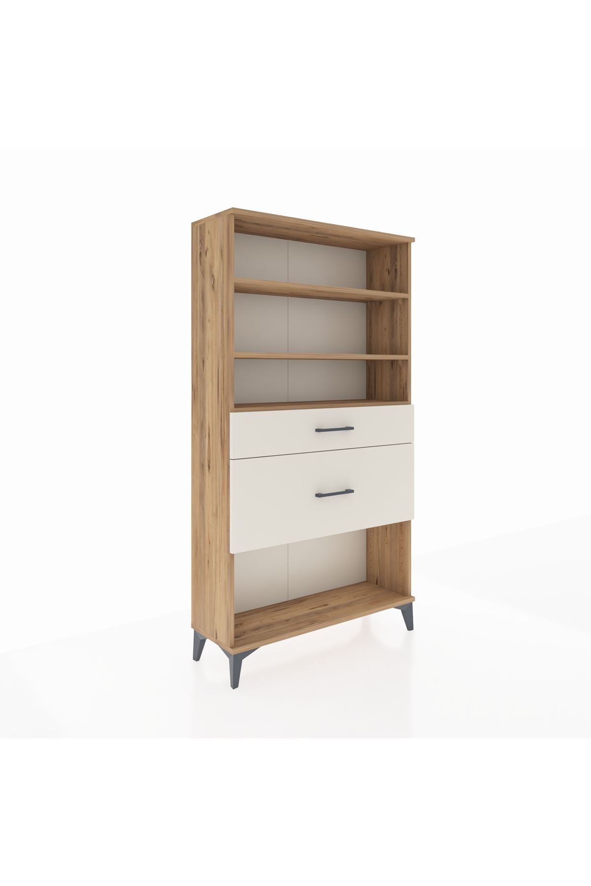 Arges Dolap 3 Raflı 2 Çekmeceli 88x30x163 - S21M122V7A