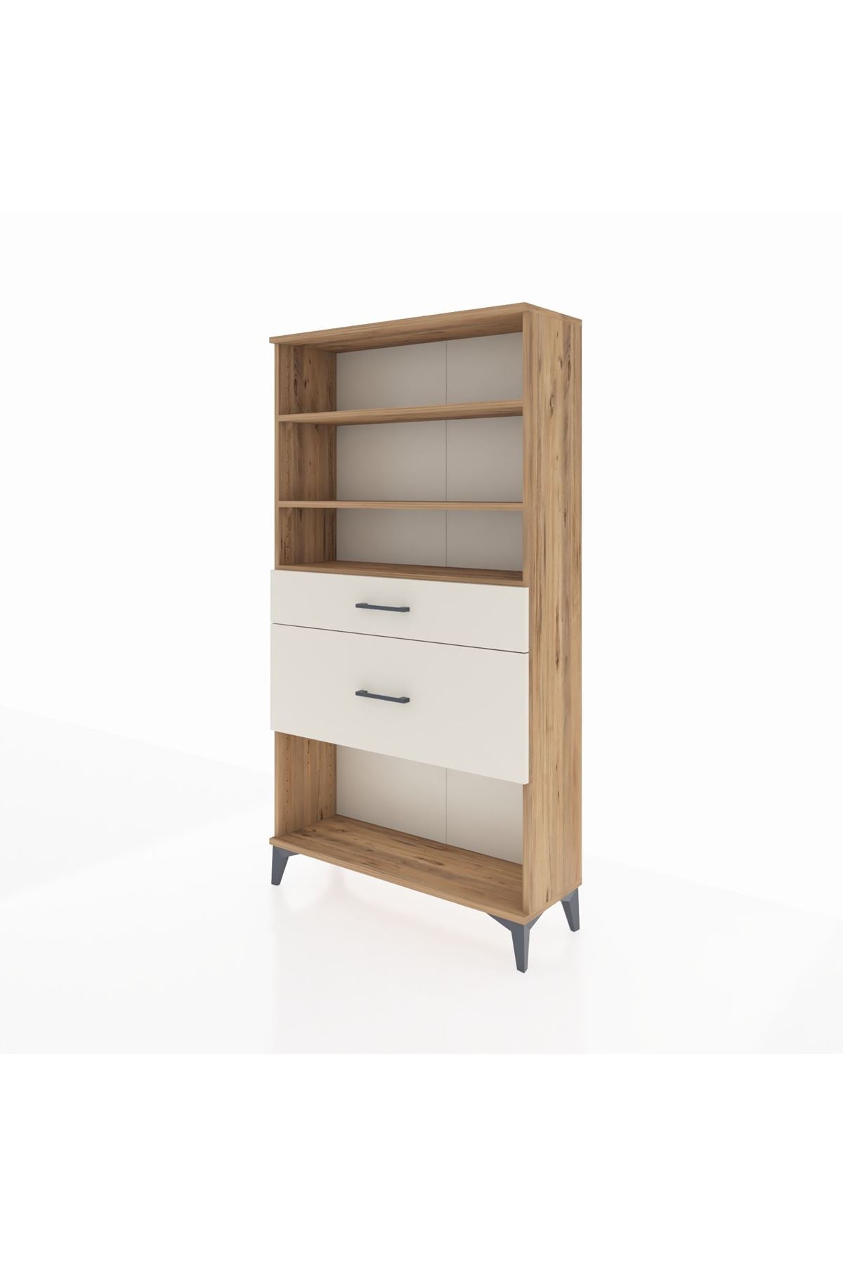 Arges Dolap 3 Raflı 2 Çekmeceli 88x30x163 - S21M122V7A