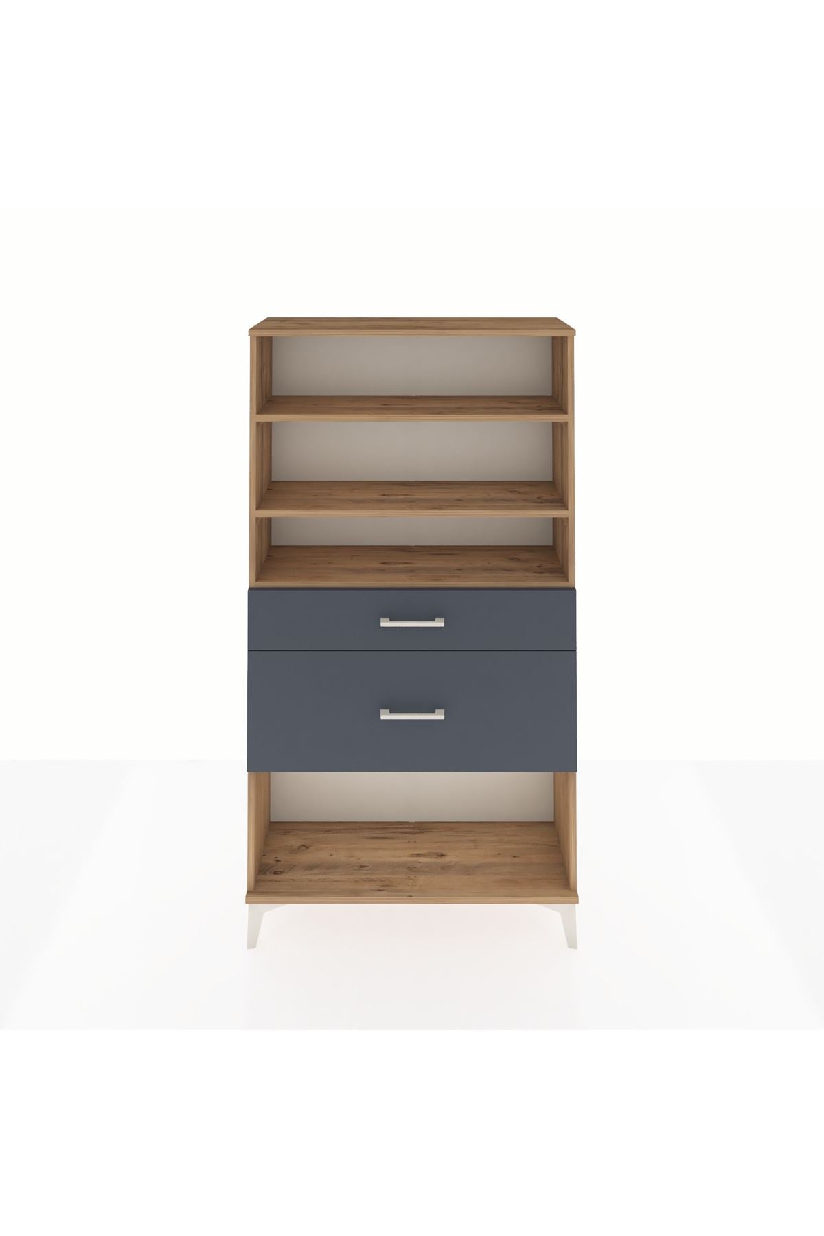 Arges Dolap 3 Raflı 2 Çekmeceli 88x30x163 - S21M122V8A