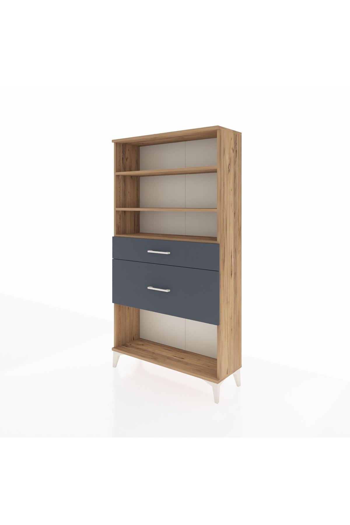 Arges Dolap 3 Raflı 2 Çekmeceli 88x30x163 - S21M122V8A