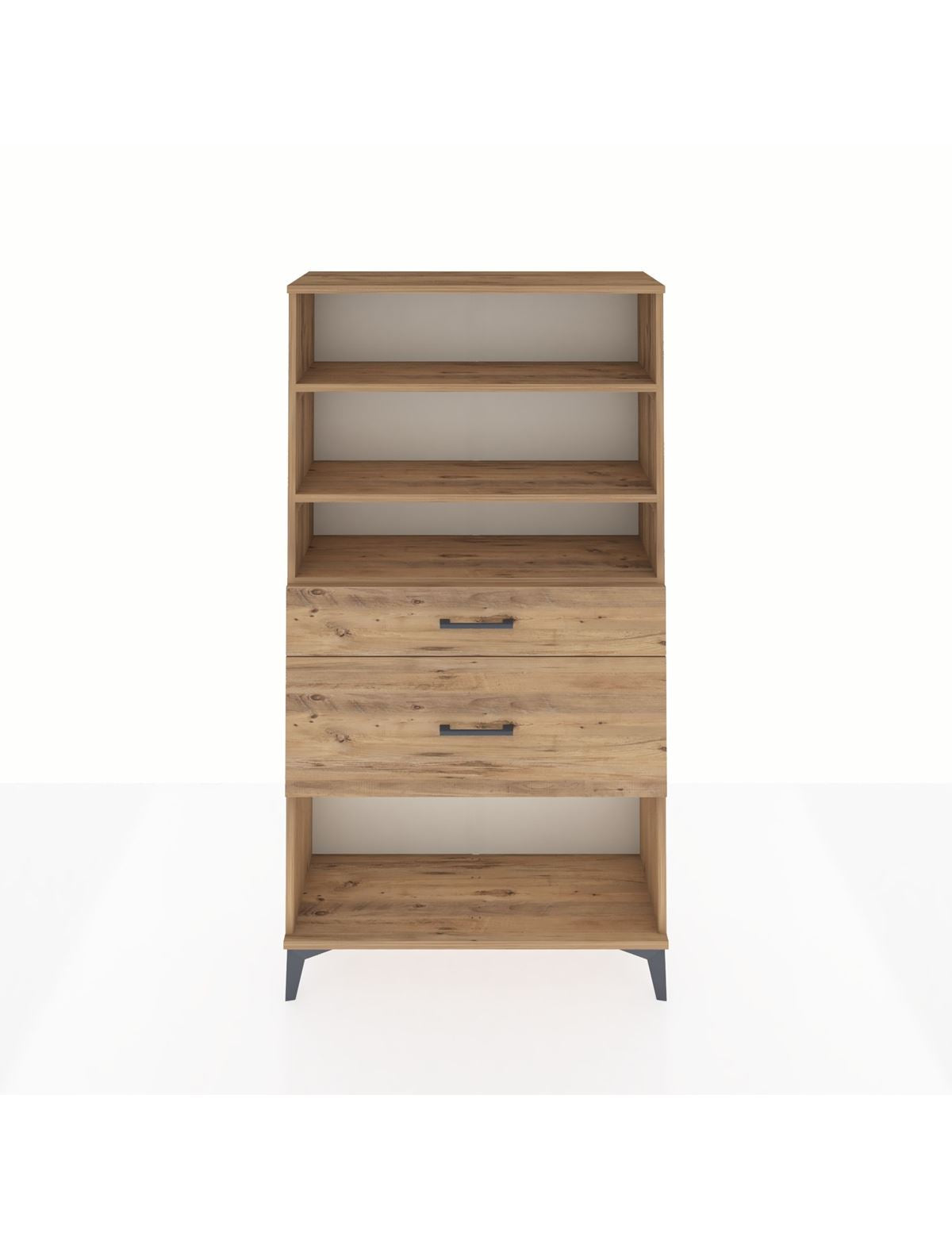 Arges Dolap 3 Raflı 2 Çekmeceli 88x30x163 - S21M122V9A