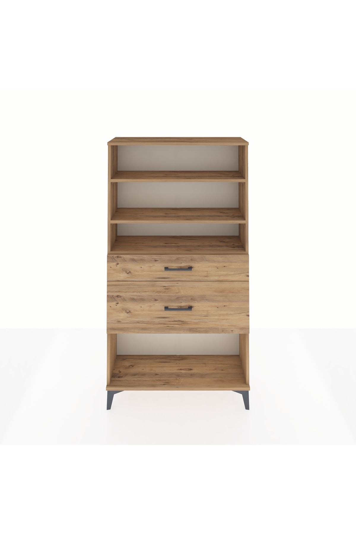 Arges Dolap 3 Raflı 2 Çekmeceli 88x30x163 - S21M122V9A