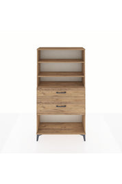 Arges Dolap 3 Raflı 2 Çekmeceli 88x30x163 - S21M122V9A