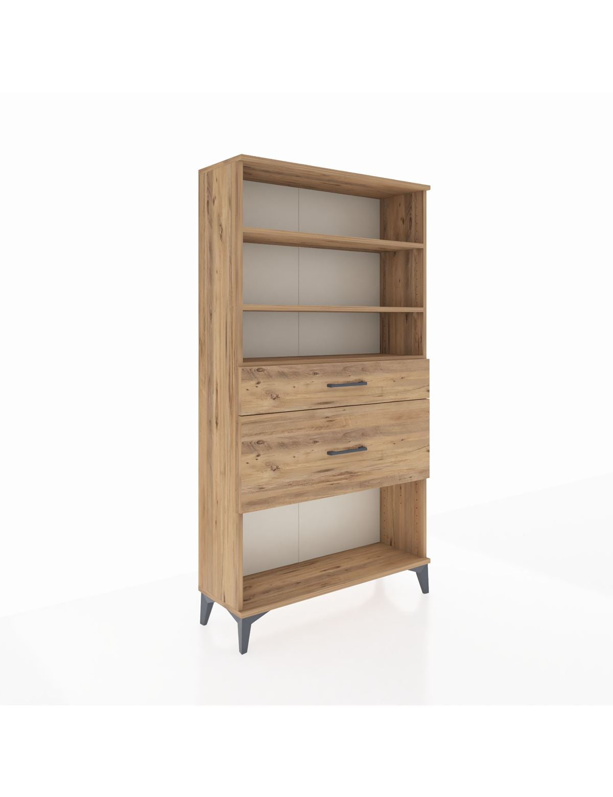 Arges Dolap 3 Raflı 2 Çekmeceli 88x30x163 - S21M122V9A