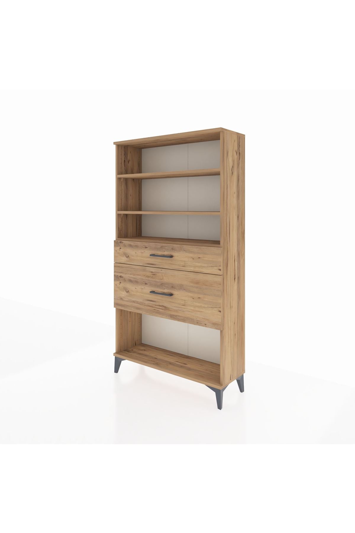 Arges Dolap 3 Raflı 2 Çekmeceli 88x30x163 - S21M122V9A
