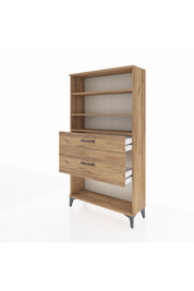 Arges Dolap 3 Raflı 2 Çekmeceli 88x30x163 - S21M122V9A