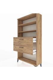 Arges Dolap 3 Raflı 2 Çekmeceli 88x30x163 - S21M122V9A