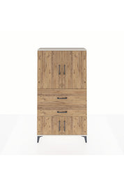 Arges Dolap 3 Raflı 2 Çekmeceli 4 Kapaklı 88x30x163 - S21M123V3A
