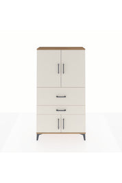 Arges Dolap 3 Raflı 2 Çekmeceli 4 Kapaklı 88x30x163 - S21M123V7A