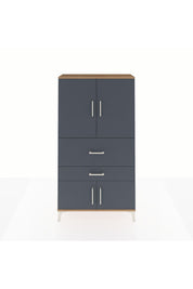 Arges Dolap 3 Raflı 2 Çekmeceli 4 Kapaklı 88x30x163 - S21M123V8A