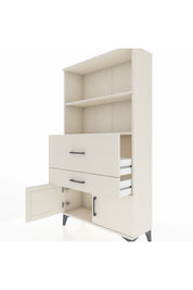 Arges Dolap 2 Raflı 2 Çekmeceli 2 Kapaklı 88x30x163 - S21M124V1A
