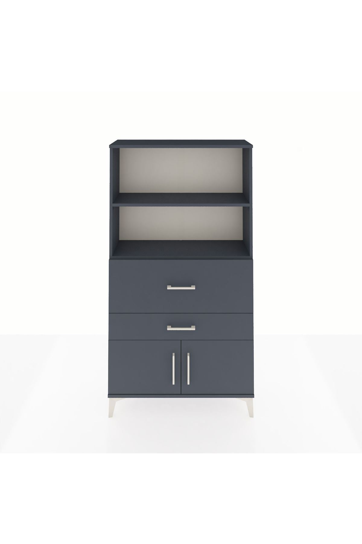 Arges Dolap 2 Raflı 2 Çekmeceli 2 Kapaklı 88x30x163 - S21M124V5A