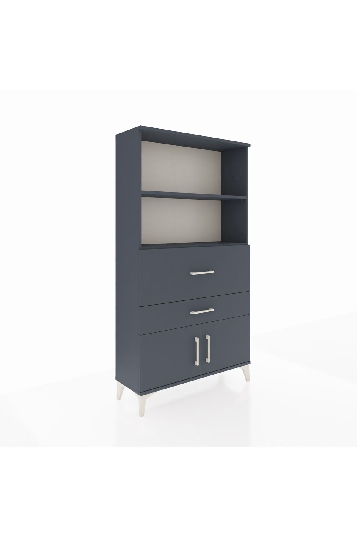 Arges Dolap 2 Raflı 2 Çekmeceli 2 Kapaklı 88x30x163 - S21M124V5A