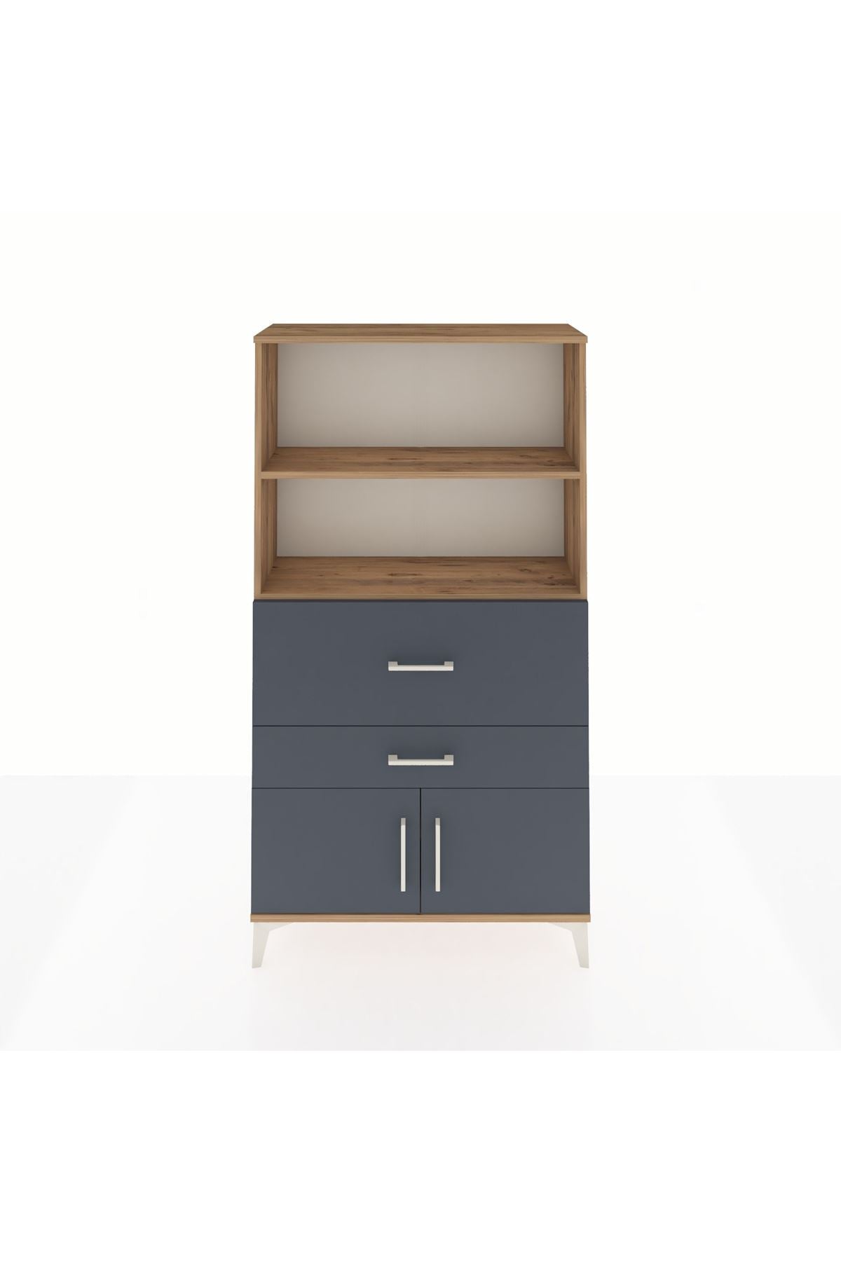 Arges Dolap 2 Raflı 2 Çekmeceli 2 Kapaklı 88x30x163 - S21M124V8A