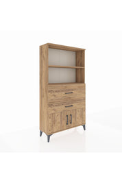 Arges Dolap 2 Raflı 2 Çekmeceli 2 Kapaklı 88x30x163 - S21M124V9A