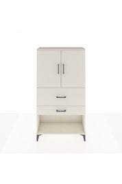 Arges Dolap 2 Raflı 2 Çekmeceli 2 Kapaklı 88x30x163 - S21M125V1A